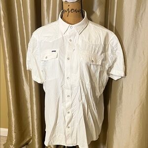 Men's White Short Sleeve Shirt